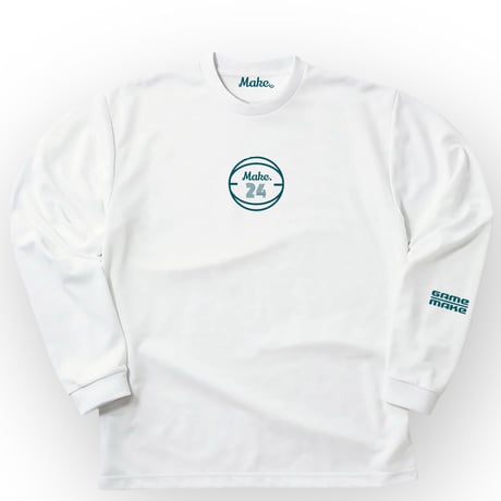 AM  long tee  IES【DRY】WHITE×tur