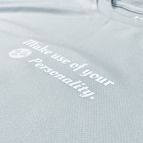 SP back logo tee【DRY】SILVER GLAY