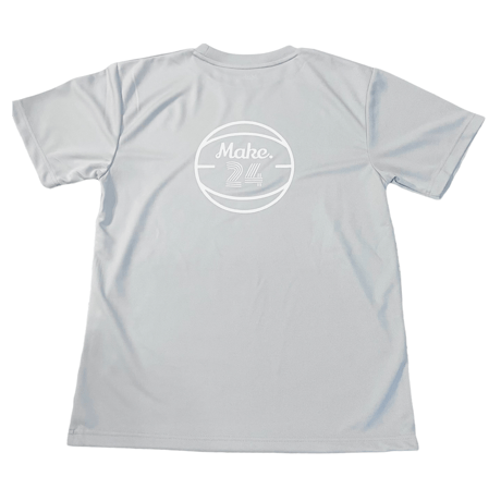 SP back logo tee【DRY】SILVER GLAY