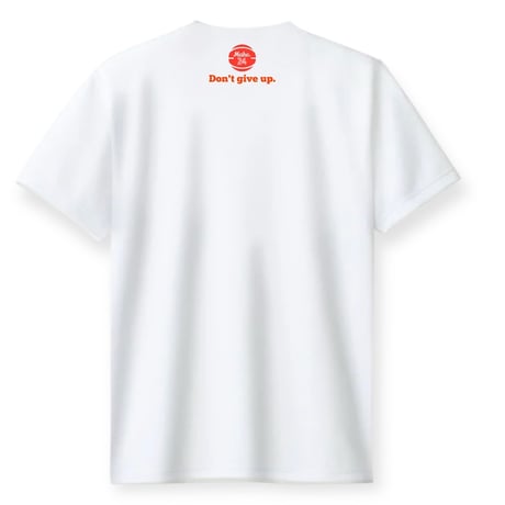 CL short tee 【DRY】WHITE × orenge