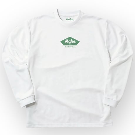 HF long tee 【DRY】  WHITE × OLIVE