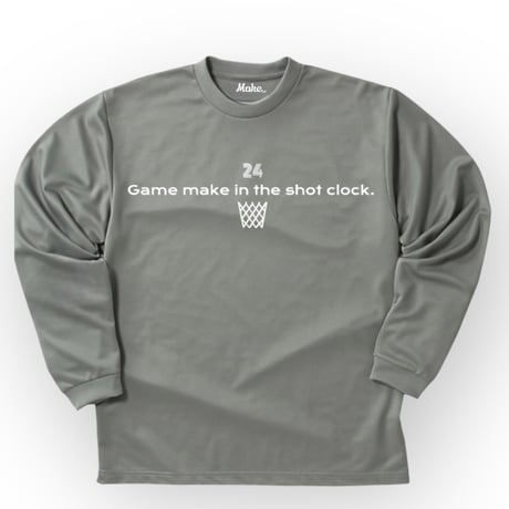 GM long tee 【DRY】GRAY