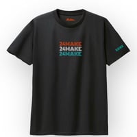 MC short tee【DRY】BLACK(orange)