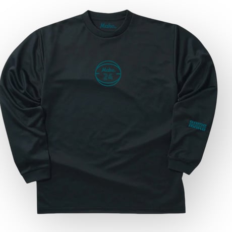 AW long tee 【DRY】BLACK×tur