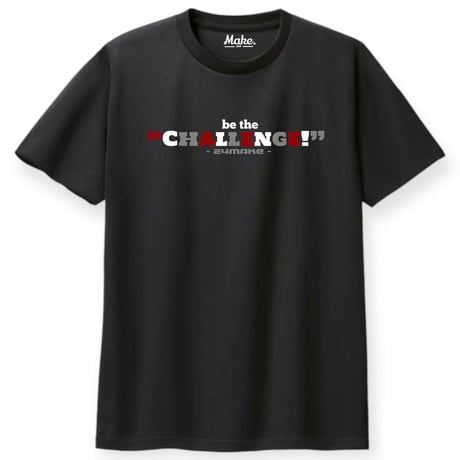 CL short tee 【DRY】BLACK × bordeaux