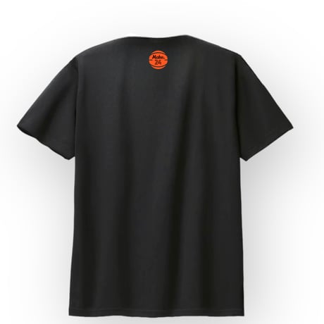 MC short tee【DRY】BLACK(orange)