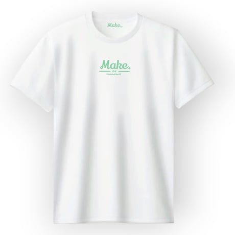 HSL short tee 【DRY】　WHITE×mintgreen