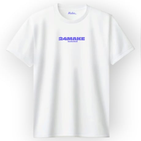 TKN  short tee 【DRY】 WHITE×lilac