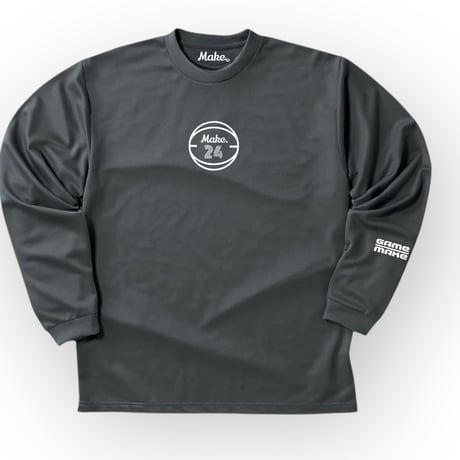 AM  long tee  IES【DRY】DARK GLAY