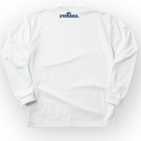 EX long tee【DRY】WHITE×NAVY