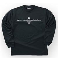 GM long tee 【DRY】BLACK