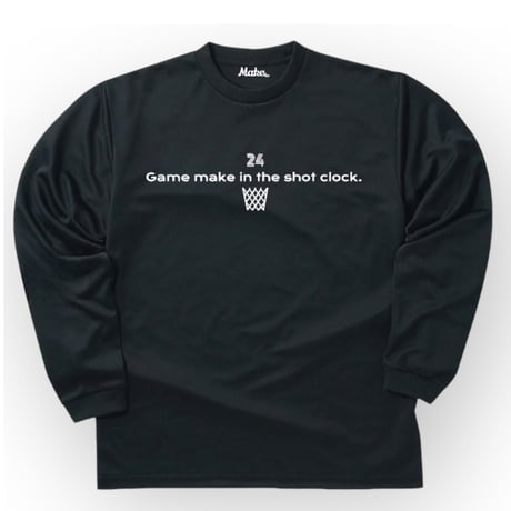 GM long tee 【DRY】BLACK