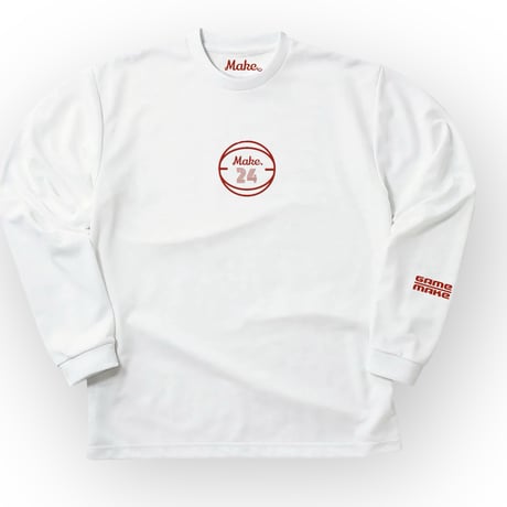 AW long tee 【DRY】WHITE×bd