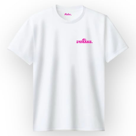 EX short tee【DRY】WHITE × ROSE