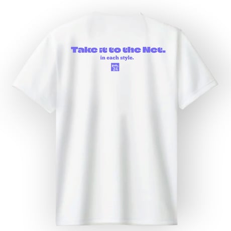 TKN  short tee 【DRY】 WHITE×lilac