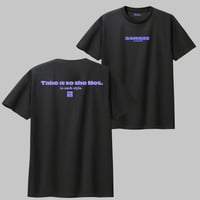 TKN  short tee 【DRY】 BLACK×lilac