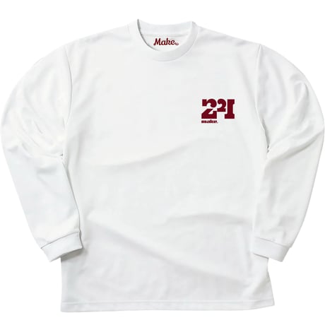EX long tee【DRY】WHITE × BORD