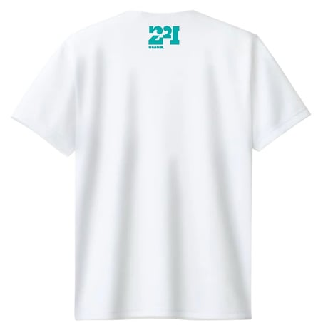 EX short tee【DRY】WHITE × AQ・GREEN