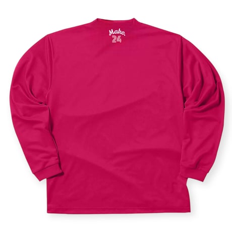 WT long tee【DRY】HOT PINK