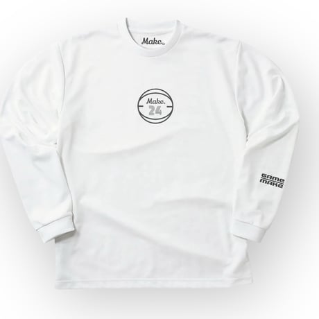AW long tee 【DRY】WHITE×dg