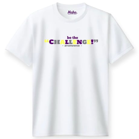 CL short tee 【DRY】WHITE × perple