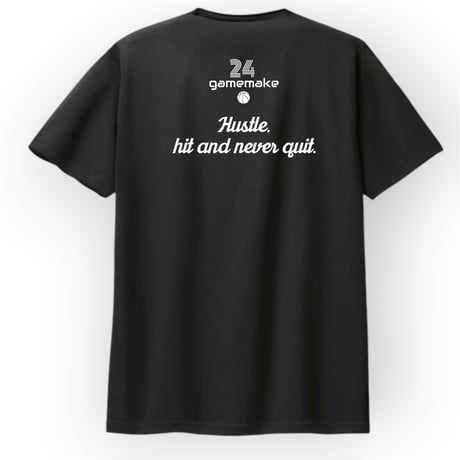 HSL  short tee 【DRY】 BLACK