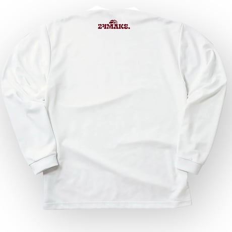 EX long tee【DRY】WHITE × BORD
