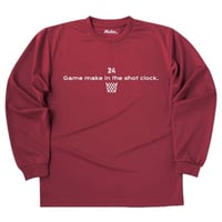 GM long tee 【DRY】Burgundy