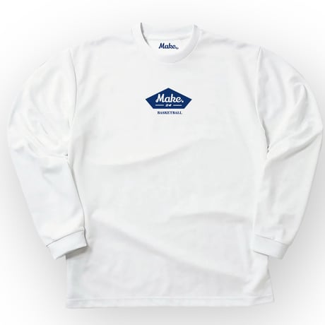 HF long tee 【DRY】  WHITE ×  NAVY