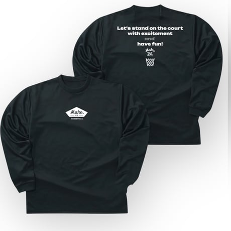 HF long tee 【DRY】  BLACK