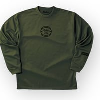 AM  long tee   IES【DRY】ARMY GREEN