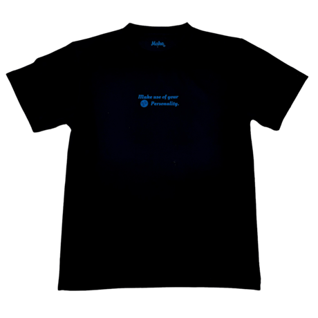 SP back logo tee【DRY】BLACK