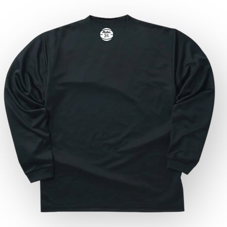 MC long tee 【DRY】BLACK (white)
