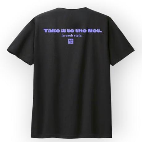 TKN  short tee 【DRY】 BLACK×lilac