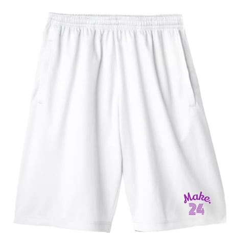shorts.  type logo 【WHITE】