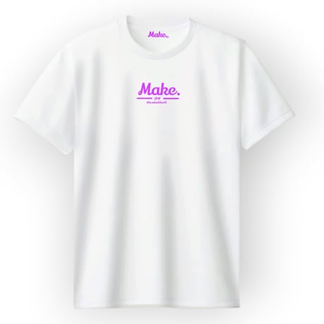 HSL short tee 【DRY】　WHITE×lavender