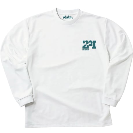 EX long tee【DRY】WHITE × TURQ