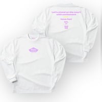 HF long tee 【DRY】  WHITE ×  L・BERRY