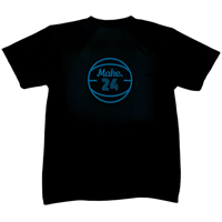 SP back logo tee【DRY】BLACK