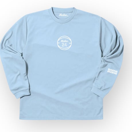 AM  long tee   IES【DRY】LIGHT BLUE