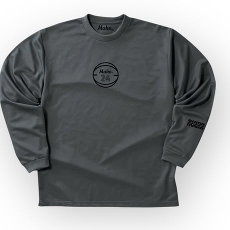 AW long tee 【DRY】DARK GLEY