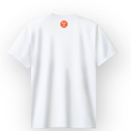 MC short tee【DRY】WHITE(orange)