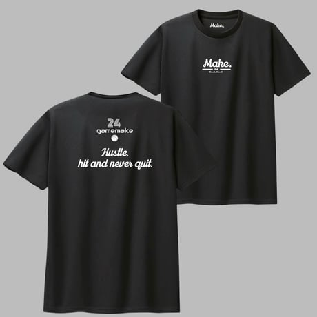 HSL  short tee 【DRY】 BLACK
