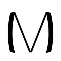 G art font design M