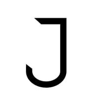 G art font design J