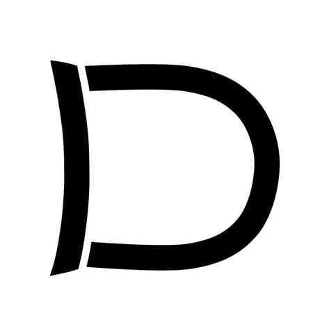 G art font design D