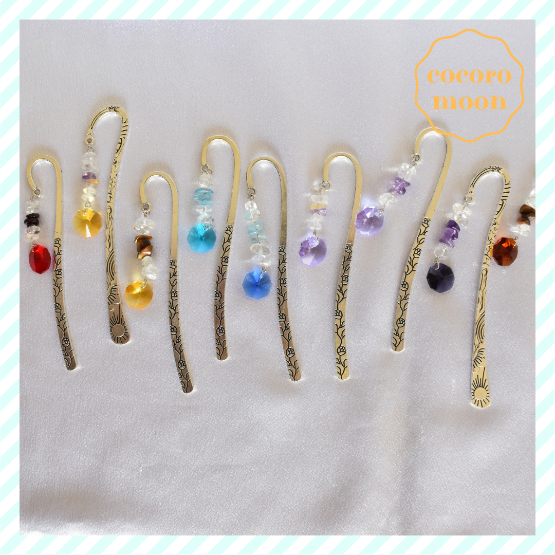 ハンドメイド　ブックマーカー　«No.136»　高品質ラインストーン　パール　花 fit=scale-down,w=1200