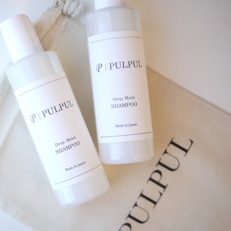 PULPULシャンプー×２　オリジナルポーチ1枚付