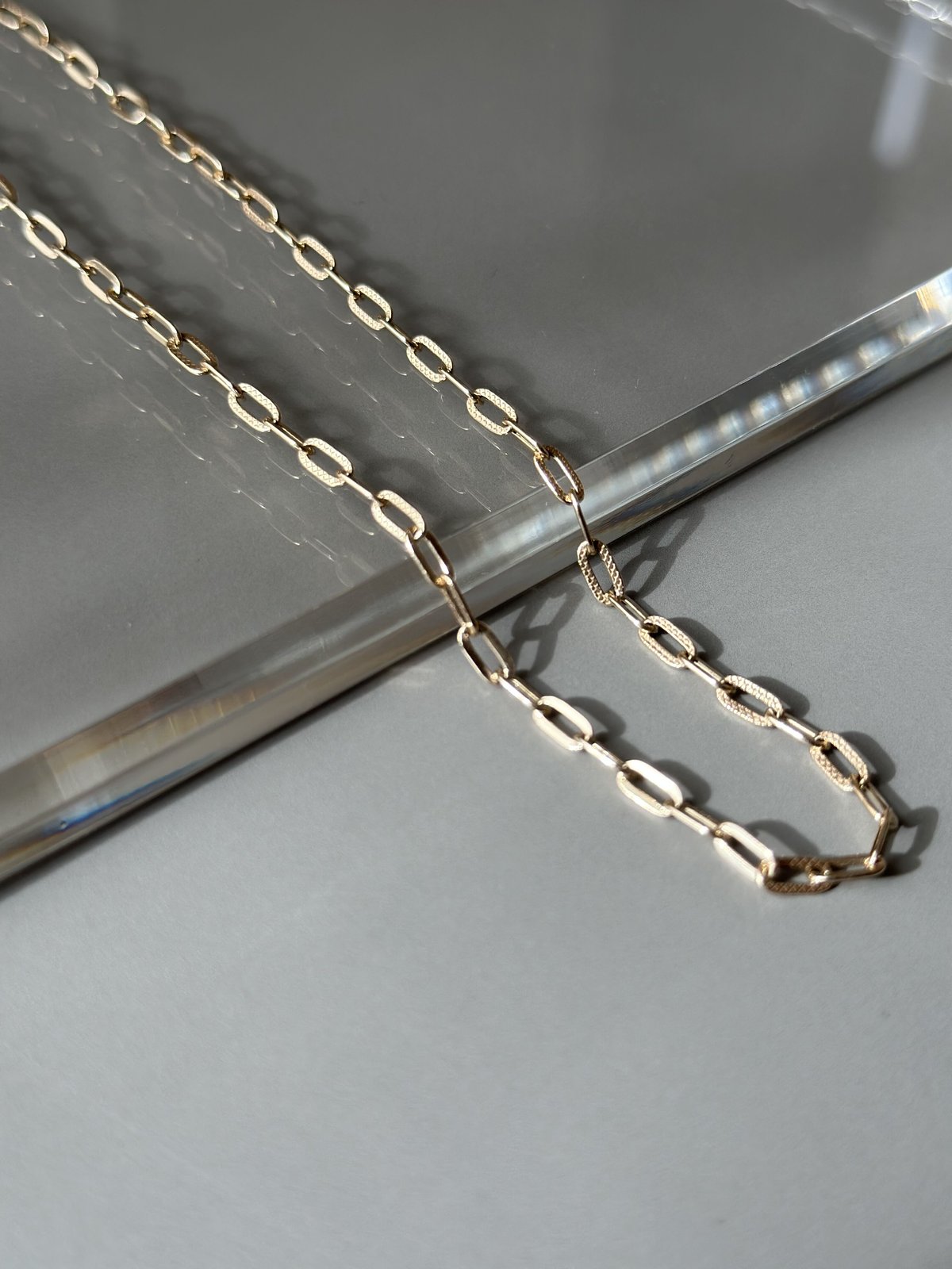 50cm限定/アリアチェーンネックレス/イエローゴールドk10 | peau_jewelry 