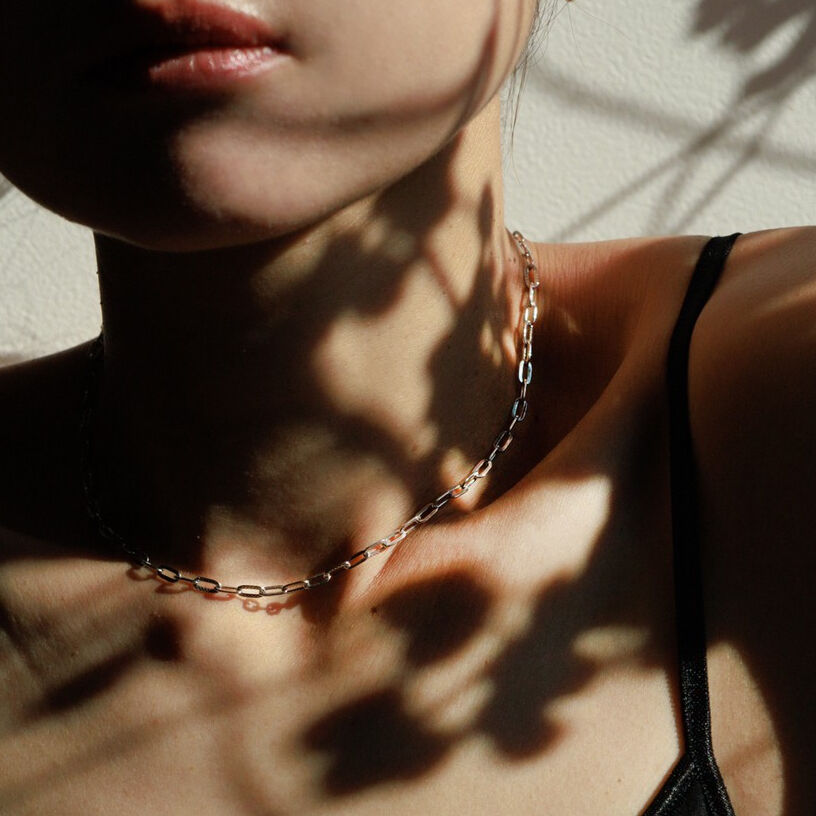 【peau jewelry】アリアチェーンネックレス(太)/イエローゴールド アリアチェーンネックレス(太)/イエローゴールド/K10 | peau_jewelry